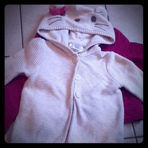 Beige Knitted Sweater for girls
